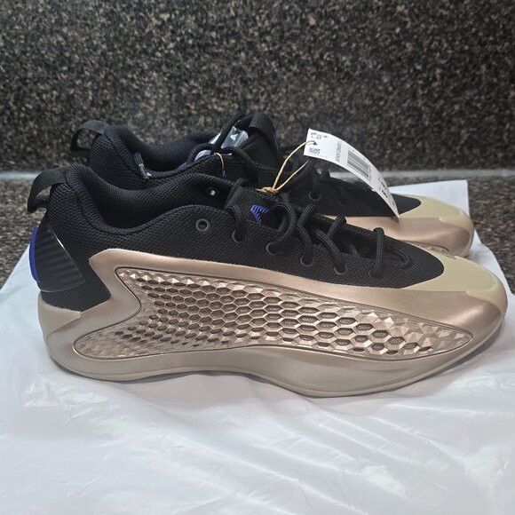 Adidas Anthony Edwards AE 1 Low Champagne Metallic Black JQ6133 Men's Size 8 - Picture 1 of 9